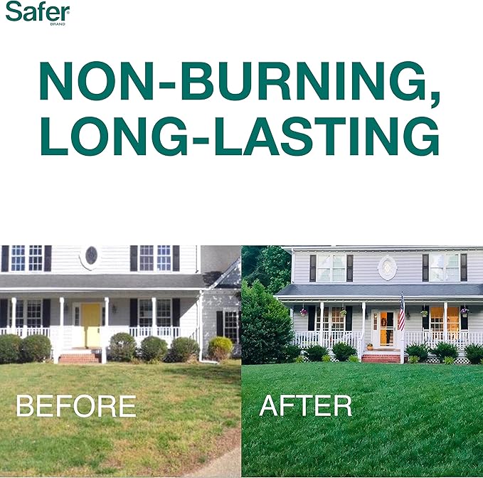 Safer Brand Lawn Restore Natural Lawn Fertilizer - 9335SR - Non-Burning Fertilizer - 9-0-2 NPK - Use for Healthy Grass - Covers up to 5,000 Sq Ft
