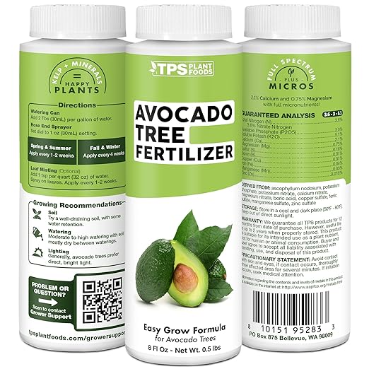 Avocado Tree Fertilizer, Complete Liquid Avocado Plant Food, 1 Gallon (128 oz)