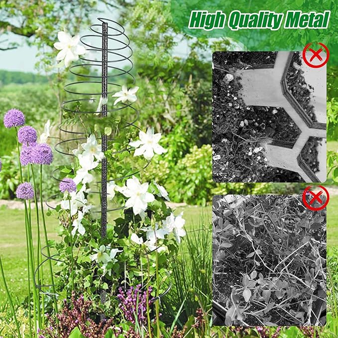 Trellis for Climbing Plants Outdoor,Plants Trellis 73 inch Support Metal Garden Trellis for Plants Flowers Light Vegetables Vine Support
