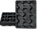 homenote 4 Inch Seed Starting Trays 10 Pack, 12-Cell Seedling Starter Trays for Indoor Outdoor Growing, Plant Starter Germination Trays for Pots Seedlings Compatible with 4" Nursery Pots