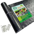 Weed Barrier Fabric, 3FTx300FT Heavy Duty Landscape Fabric with 30 U-Shaped Securing Pegs, 3.2OZ Geotextile Ground Cover, Woven Weed Block for Gardening, Landscaping, Driveway