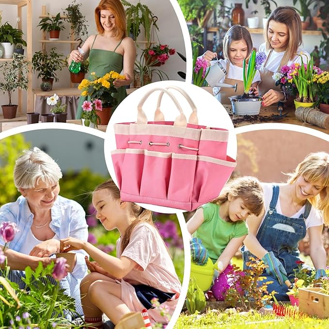 Gardening Tool Organizer – Sturdy Oxford Cloth Bag, Wear Resistant Construction, Easy Carry Design, Compact Multi Pocket Feature, Convenient Access Storage | Ideal Storage Solution Gloves Scissors
