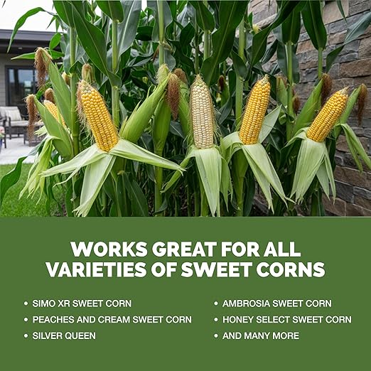 Sweet Corn Fertilizer – Liquid Plant Food for Bigger Ears, Vigorous Stalk Growth & Stronger Root Development, 1 Gallon
