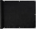 Amazon Basics 3'X10' Privacy Screen Fence, Weather-Resistant, Black, 20 pcs, 1-Pack
