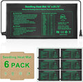 Seedling Heat Mat 6 Pack Dual Certified by MET and UL Plant Heating Mat Pad with Power Failure Protection Thermostatic Waterproof Suitable for Seedlings
