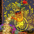 Big Solar Lights Outdoor Waterproof, Gift for Mom Grandma Women Wife Daughter Mother's Day, Cardinals Watering Can Light with Shepherd Hook, Outside Hanging Solar Light Garden Front Porch Patio Decor