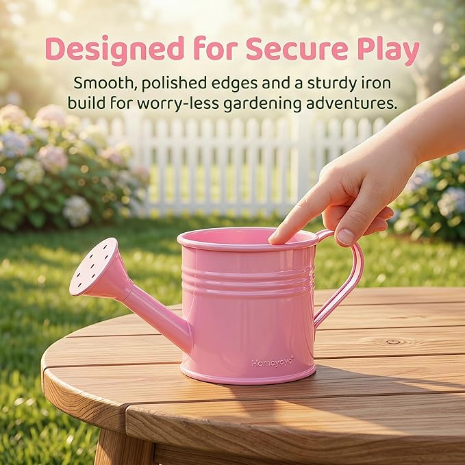 Homoyoyo 5pcs Small Watering Can Mini Metal Watering Cans for Girls Boys Indoor Plants Garden Home Craft Housewarming