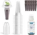 12 Set Seed Pod Kit for Indoor Garden, Hydroponics Garden Accessories for Hydroponic Growing System, Grow Anything Kit with 12 Grow Sponges, 12 Grow Baskets, 12 Grow Domes,100ml Plant Food