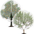 Large Fruit Tree Netting, 2 Pack 10x10Ft Garden Netting Pest Barrier Mesh Covers Bags with Zipper and Drawstring Insect Bird Cover Netting Plant Protection Covers for Vegetables Bushes