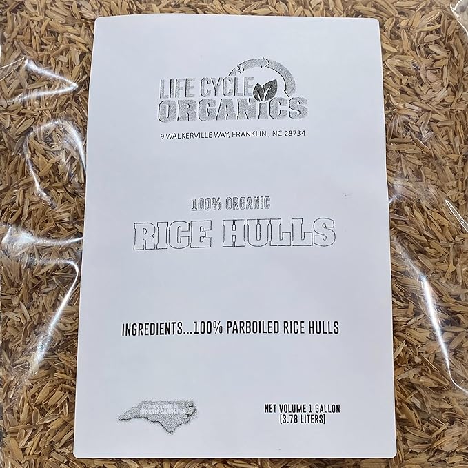 Organic Rice Hulls - 1 Gallon