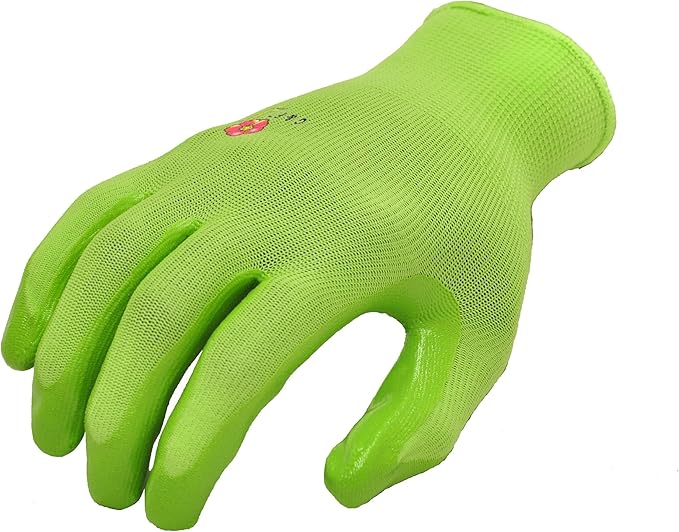 12 PAIRS Women Gardening Gloves with Micro Foam Coating - Garden Gloves Texture Grip - Women’s Work Glove - Working Gloves For Weeding, Digging, Raking and Pruning, Large