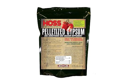 Pelleted Gypsum Soil Conditioner | Calcium Supplement for Plants | 10 lb Bag