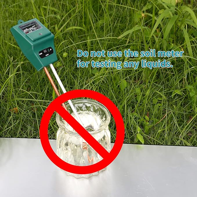 MEASUREMAN 3-in-1 Moisture/Light/pH Soil Tester, Gardening Tool Kits for Plant Care, Suitable for Indoor & Outdoor, Gardens, Lawn, Farms, Greenhouse, No Batteries Required