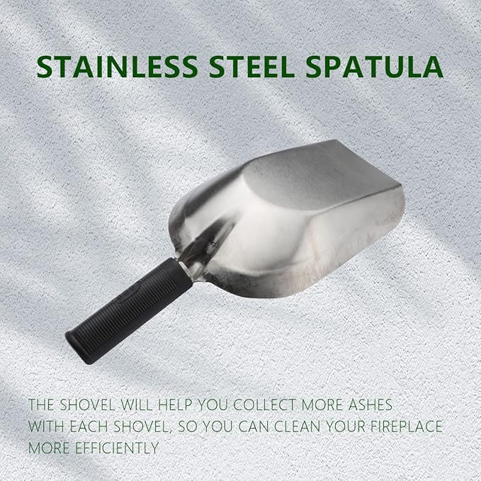Garden Hand Shovel 11.8" x 4.5" Soil Scoop Stainless Steel Transplanter Trowel Bend Proof Garden Tools Loose Multi Function Shovel Coal Shovel for Transplanting Weeding Digging Planting