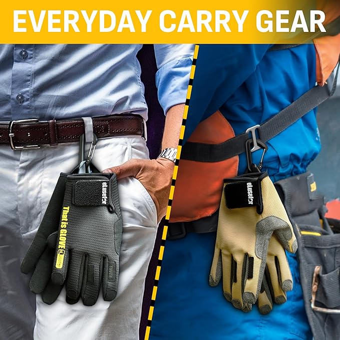 Dexterity Upgraded Utility Gloves – Seamless Wrap-Fingers Design & Knuckle Touchscreen Capability