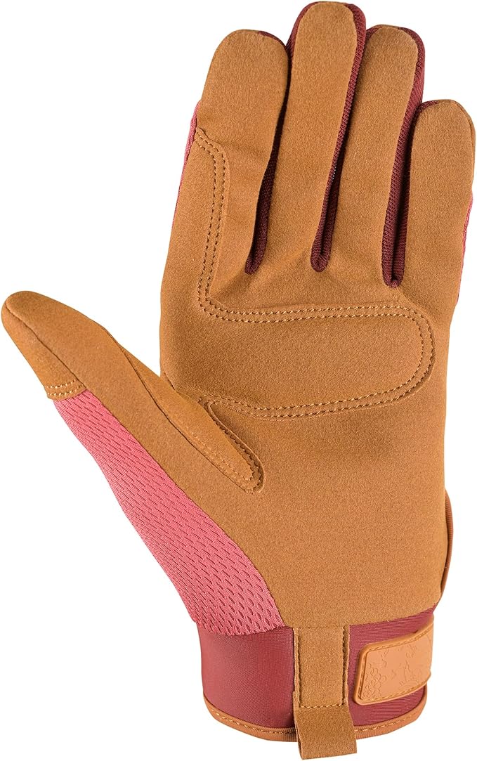 Wells Lamont Women's High Dexterity Breathable Work and Gardening Gloves, Pink, Medium (7759M-700)