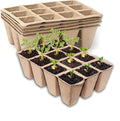 Seedling Starter Trays,Biodegradable Seed Starter Trays for Seedlings,Eco-Friendly Peat Pots(60 Cells - 5 Pack)