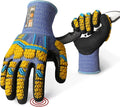 Schwer PRO-SKIN Impact Gloves with ANSI A4 Cut Reistant Protection, Flexible and Comfortable Work Gloves with Grip，Touchscreen, Used for Oil and Gas E&P，Mechanic, Construction, S, PM3900-T