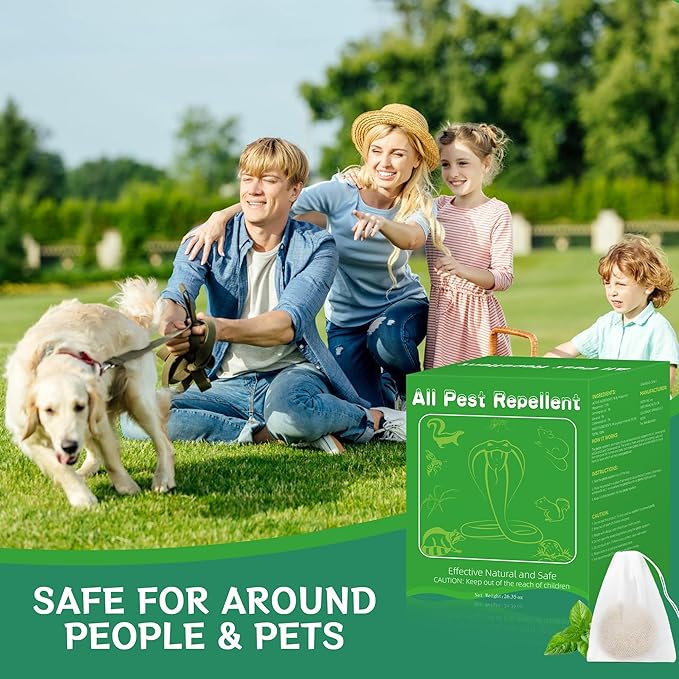 24 Pack Mole Repellent - Skunk Repellent, Raccoon Repellent for Indoor Outdoor, Squirrel Repellent Keep Rodent Away for Yard, Safe for Pets & Children