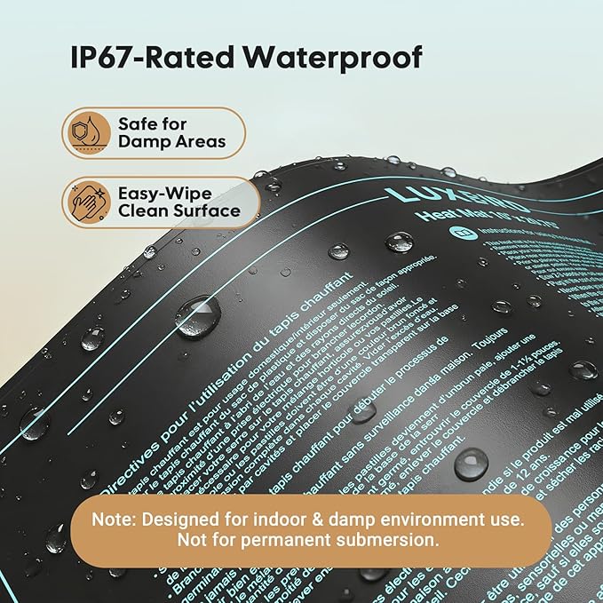 LUXBIRD 2026 Upgraded Seedling Heat Mat, 6 Pack 10"x20.75" UL & MET Certified Warm Hydroponic Heating Pad for Hydroponic Germination, Indoor Gardening & Greenhouse