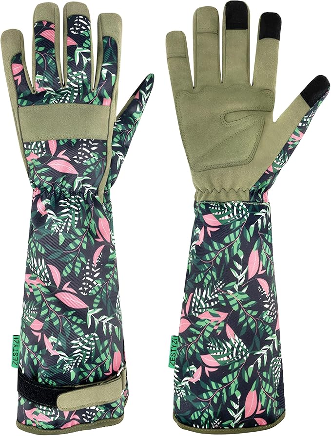 Gardening Gloves for Women, Rose Pruning Gloves Thorn Proof, Breathable, Anti Scratch, for Yard & Outdoor Work
