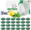 Mouse Rodent Repellent, 24 Pack Peppermint Oil for Mice, Mouse, Rats, Squirrel, Pest Control Indoor & Outdoor Use, Natural Deterrent Replace Trap Poisoning Family & Pet Safe Green
