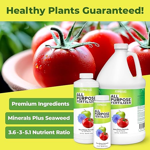 All Purpose Fertilizer, Complete Liquid All Purpose Plant Food, 32 oz (1 Quart)
