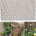 Expandable Willow Lattice Fence Panel Plant Support Garden Trellis Willow Trellis Fence for Climbing Plants Vine Ivy Rose Cucumbers Clematis Outdoors Garden Yard,36X92 Inch(2PC)