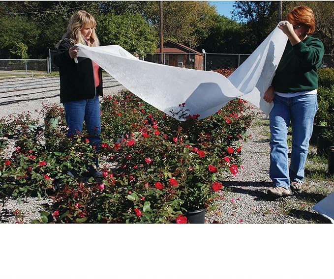 DeWitt Supreme Crop Protection Fabric, 1.5 oz, White, 6' x 50' - Frost & Freeze Blanket for Flowering Annuals, Vegetables & Bedding Plants, Extends Growing Season