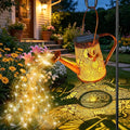 VOOKRY Solar Lights Outdoor Decoration, Large Retro Hanging Metal Solar Watering Can Lights Waterproof Hummingbird Garden Decor Outside for Yard Lawn Patio Porch, Gifts for Women Mom Mother's Day