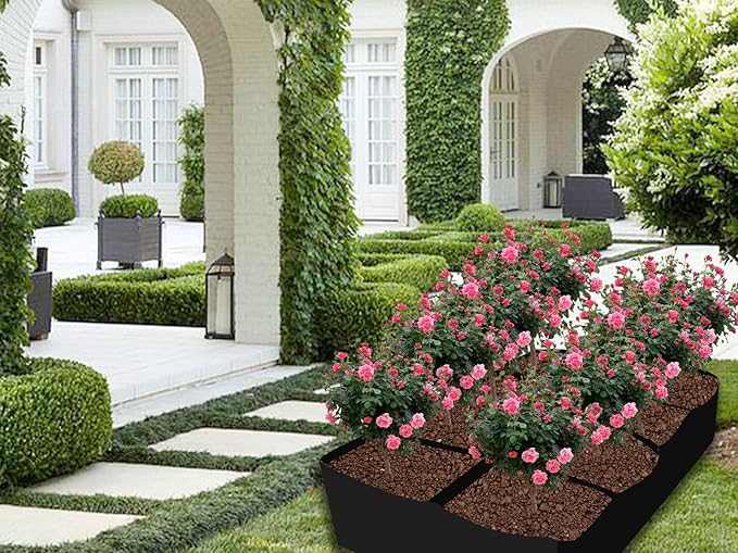 128 Gallon Breathable & Durable Fabric Grow Bags - 3x6FT Heavy Duty Nonwoven Fabric Pots for Indoor Outdoor Vegetable and Flower, Perfect for Spring and Summer Gardening