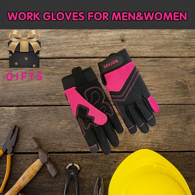 Safety Work Gloves for Men&Women,Utility Working Gloves,Mechanic Gloves,Yard Work Gloves,Performance Fit,Touchscreen
