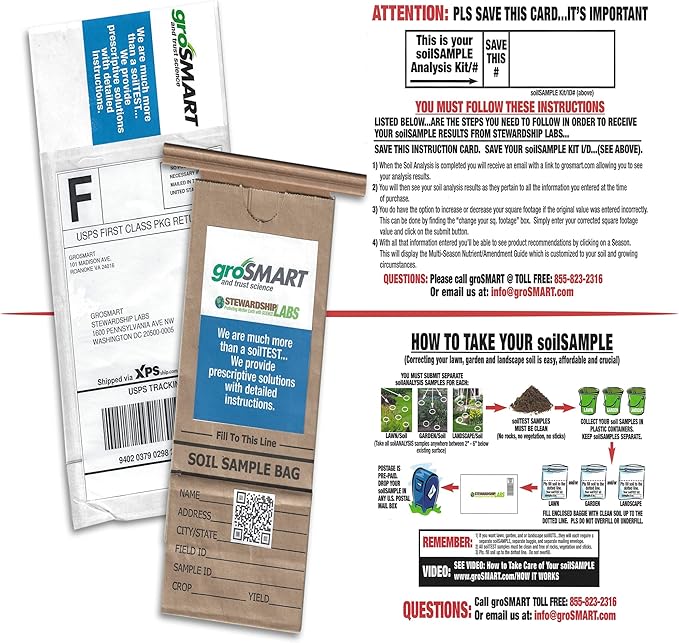 soilCORRECTION System, Soil Test Analysis and 4 Season Nutrient Management Plan, Scientific Instructions for Healthier Lawns