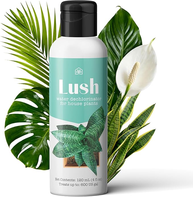 Lush Houseplant Dechlorinator – Ultra-Concentrated Water Conditioner for Healthier Plants 120ml (4oz) | Treats 600 Gallons