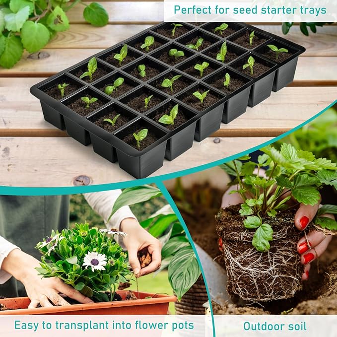 50P Seed Starter Sponge for Germinate Quickly, Hydroponic Sponges Grow Starter Pod for Plants Vegetables Flowers Seedling Starter Sponges Kit, Rapid Rooter Plugs for LAPOND Hydroponics Growing System