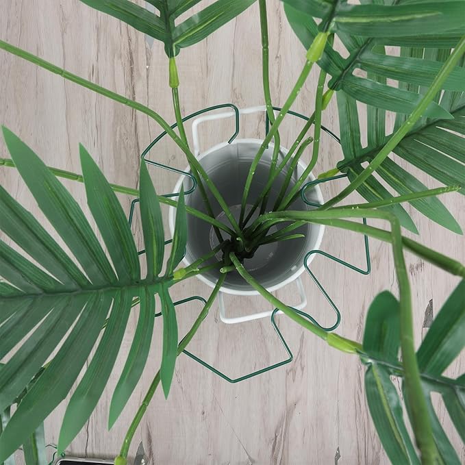 Monstera Plant Support Stakes 5 Pack, Adjustable Iron Climbing Plant Stakes for Indoor, Rust-Resistant Turtle Shell Pattern Plants Holder for Large Plants - Birds of Paradise, Philodendron