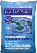 Coast of Maine Wiscasset Blend Earthworm Castings Top Dressing Soil for Containers, Baskets, and Flower and Vegetable Gardens, 8qt