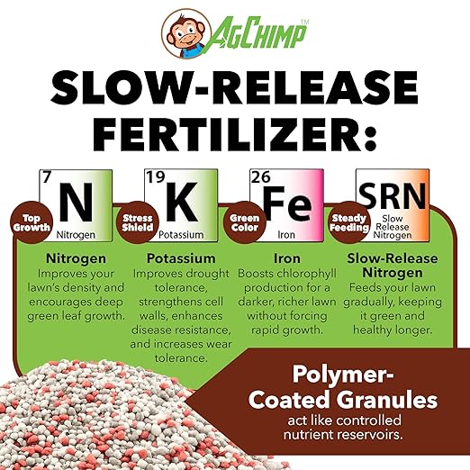 24-0-11 Professional Lawn Maintenance Fertilizer, 16lbs - 24% Quick-Release and 30% Slow-Release Nitrogen Blend for Immediate Green-up and Continuous Turf Growth - Covers 5,000 sq ft