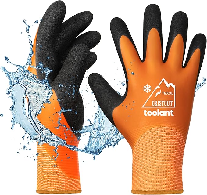 Waterproof Winter Work Gloves for Men and Women, Touchscreen, Freezer Gloves, Thermal Insulated, for Cold Weather