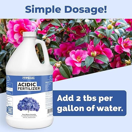 Acidic Fertilizer for Acid-Loving Plants, Works Great for Hydrangeas, Blueberries, and Gardenia, Liquid Fertilizer by TPS Plant Foods, 1 Gallon (128 oz)