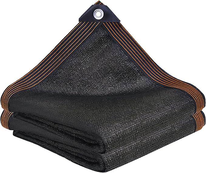 winemana 70% Shade Cloth for Garden- 4x10 FT Breathable Mesh Tarp for Vegetables & Plants, Outdoor Patio Sun Shade with Grommets - Chicken Coop, Dog Kennel Cover