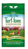 Espoma Turf-Tone All Season Organic Lawn Food with Iron & Exclusive Bio-Tone Formula - Slow Release Long Lasting Feeding for All Lawns - Granular Lawn Fertilizer for All Seasons - Made In USA, 14 lbs.
