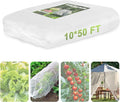 Garden Netting, 10x50 FT Ultra Fine Mesh Netting Pest Barrier Protection Bird Net Plants Cover for Vegetables Fruits Flowers Crops Greenhouse Row Cover Raised Bed Garden Patio Mesh Netting (1 Pack)