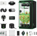 VIVOSUN Smart Pro Grow Tent Kit Plus, 3 × 3ft 3-Plant Kit, WiFi-Integrated Automatic Control with GrowHub E42A+, 2-in-1 Tunable Spectrum LED Grow Light, 360°Ventilation & Circulation Control System
