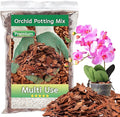 Orchid Bark Potting Mix, 4QT Premium Orchid Potting Mix, Orchid Bark for Indoor Plants with Pine Bark & Perlite, Superior Ventilation & Drainage to Boost Plants’ Growth, Orchid Soil