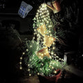 YITING 10 Strands 200 LEDs Solar Powered Twinkle Firefly Bunch Lights Waterproof (No Watering can) 8 Modes Fairy Starry String Lights Decorative Vine Solar Lights for Outdoor Garden Christmas Tree