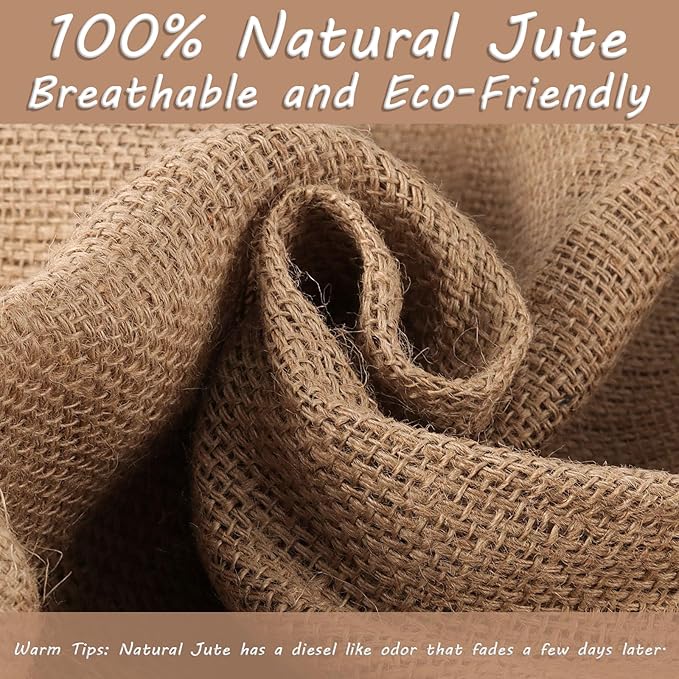 Kmise Burlap Potato Sack Race Bags (Pack of 6),48"x25" Large Natural Jute Burlap Sacks for Kids & Adults, Reusable Eco-Friendly Grow Bag for Field Day Games, 3-Legged Races & Harvest Storage