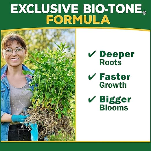 Espoma Organic Plant-Tone 5-3-3 Natural & Organic All Purpose Plant Food; 4 lb. Bag; The Original Organic Fertilizer for All Flowers, Vegetables, Trees, and Shrubs. Pack of 3