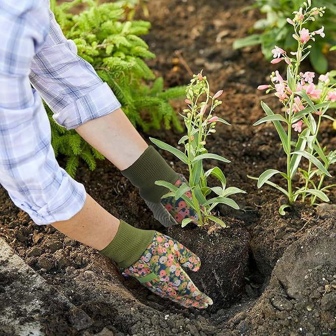 Women's Gardening Gloves Weeding and Thorn Resistant Work Gloves for Digging Planting Pruning Raking-Grown
