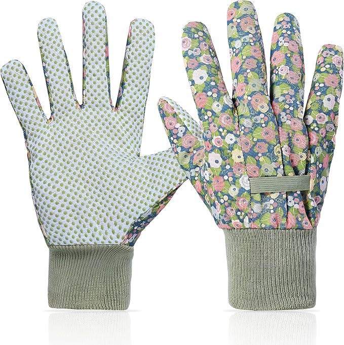 Women's Gardening Gloves Weeding and Thorn Resistant Work Gloves for Digging Planting Pruning Raking-Grown